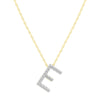 Diamond Initial Slider Necklace in 9ct Yellow Gold Necklaces Bevilles 