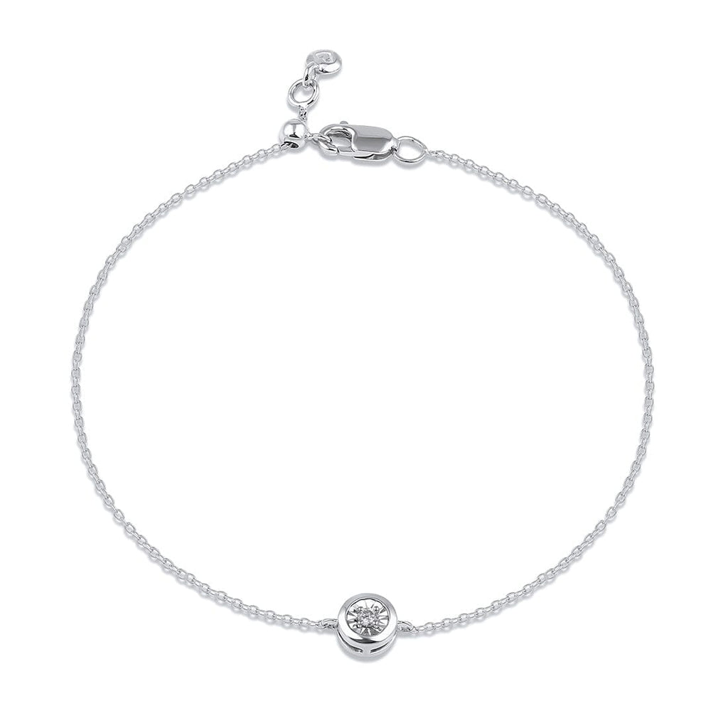 Diamond Set Miracle Surround Bracelet in Sterling Silver – Bevilles ...