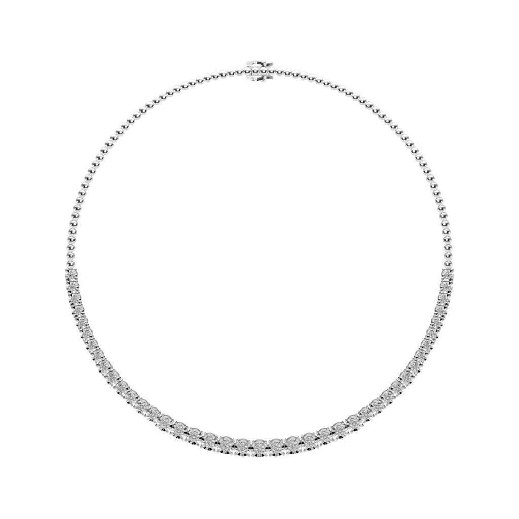 Mirage Tennis Necklace with 1.00ct of Laboratory Grown Diamonds in Ste ...