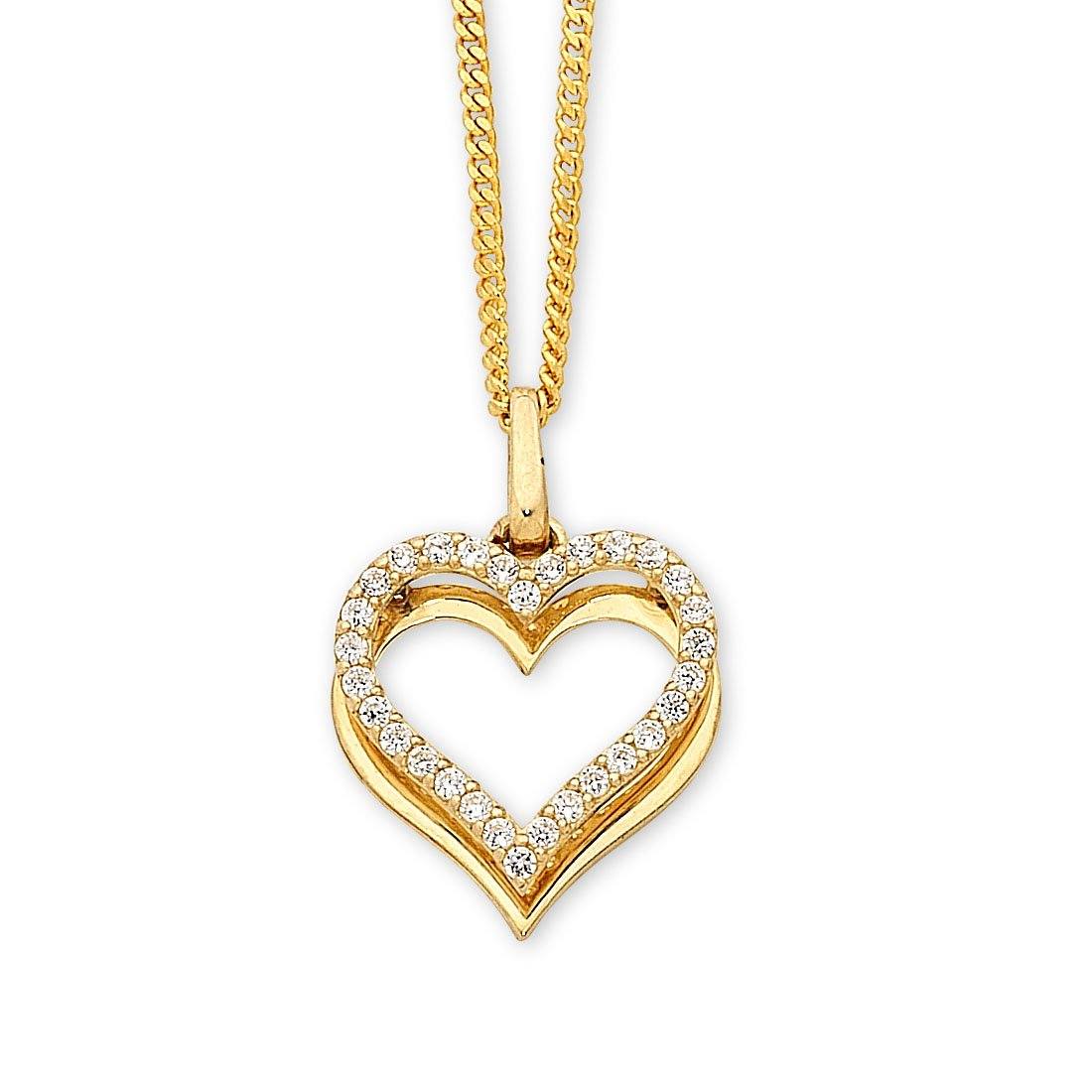 Gorgeous Sterling Silver Yellow Heart selling Diamond CZ Necklace/Earring Set