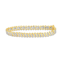 Brilliant Set Bracelet with 2.00ct of Diamonds in 9ct Yellow Gold Bracelets Bevilles 