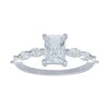 Marquise Side Ring with Cubic Zirconia in Sterling Silver Rings Bevilles 