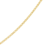 9ct Yellow Gold Silver Infused Anchor Chain Necklace 45cm-NC270412 Necklaces Bevilles 