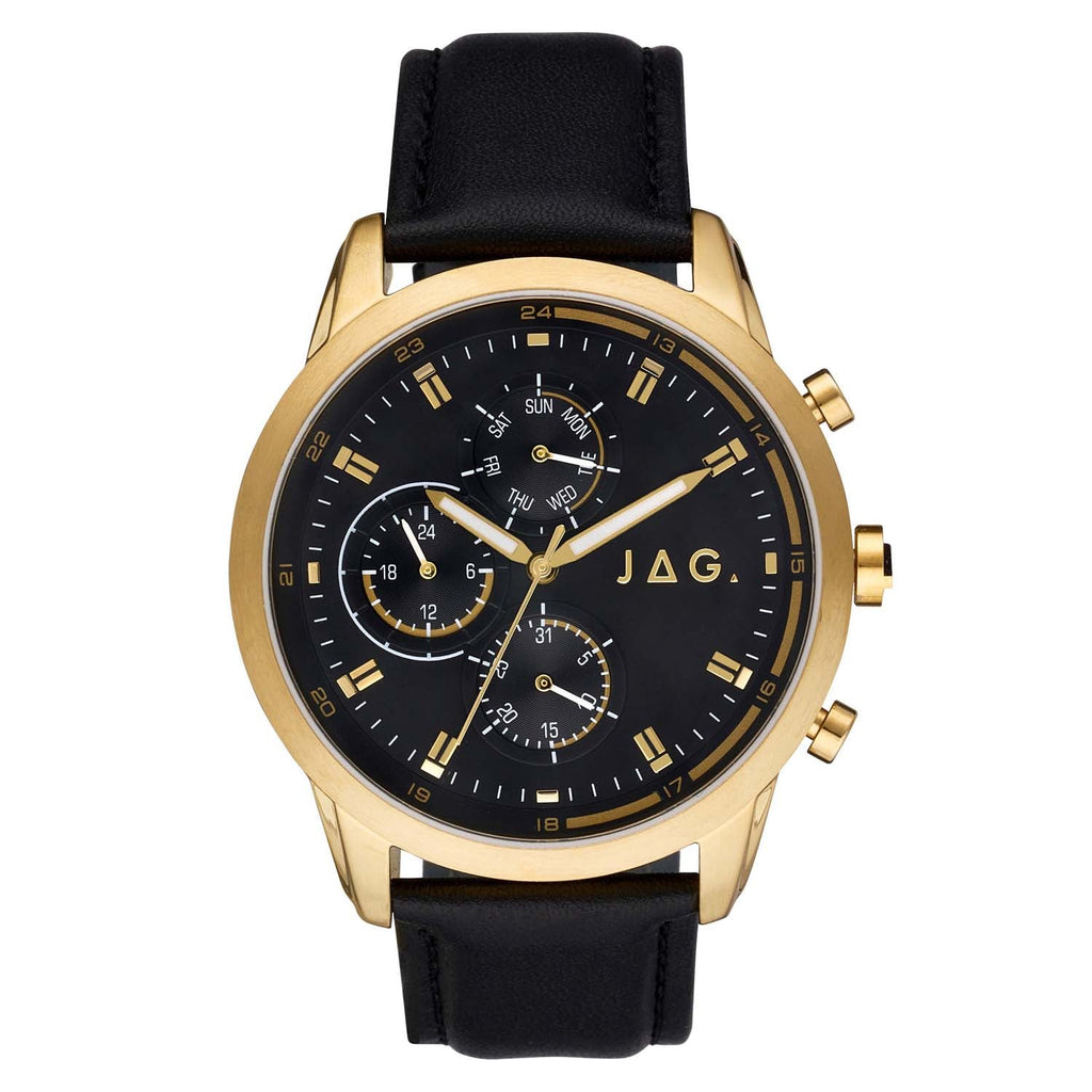 JAG Kennedy Black and Gold Men's Watch J2530 – Bevilles Jewellers