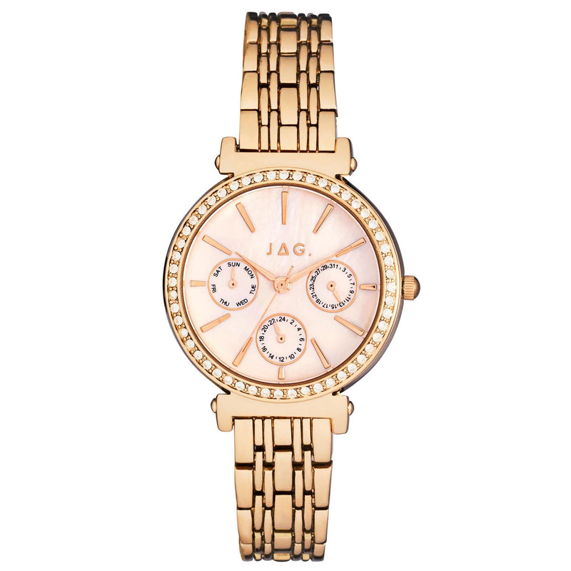 Jag Keira Multifunctioned Rose Gold Band Women's Watch J2675A Watches Jag 