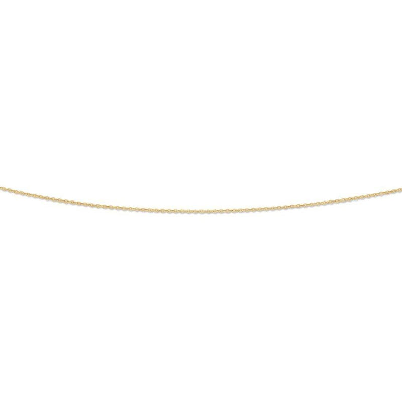 9ct Yellow Gold Cable Chain Necklace 50cm Necklaces Bevilles 