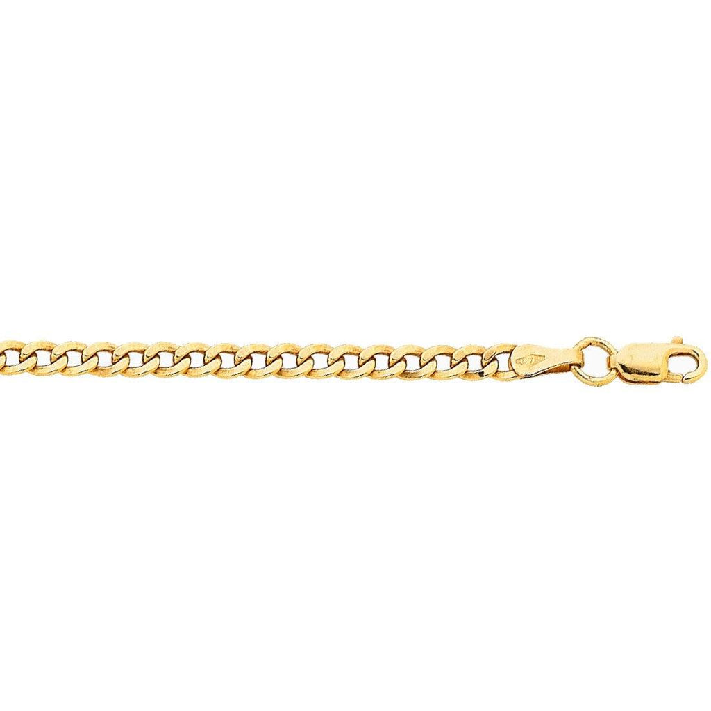 9ct Yellow Gold Curb Chain Necklace 45cm – Bevilles Jewellers