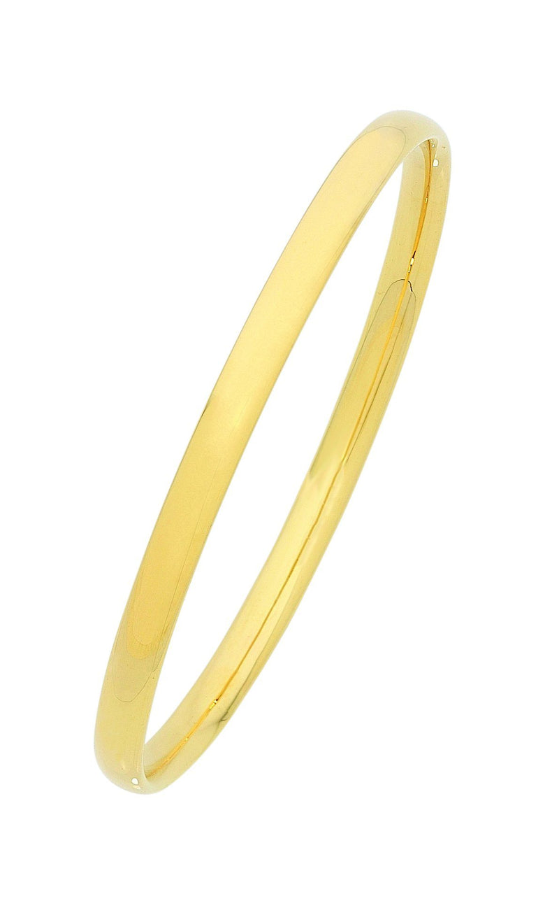 9ct Yellow Gold Plain Bangle Bangles Bevilles 