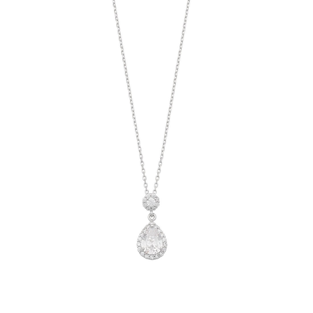 Cubic zirconia drop necklace fashion