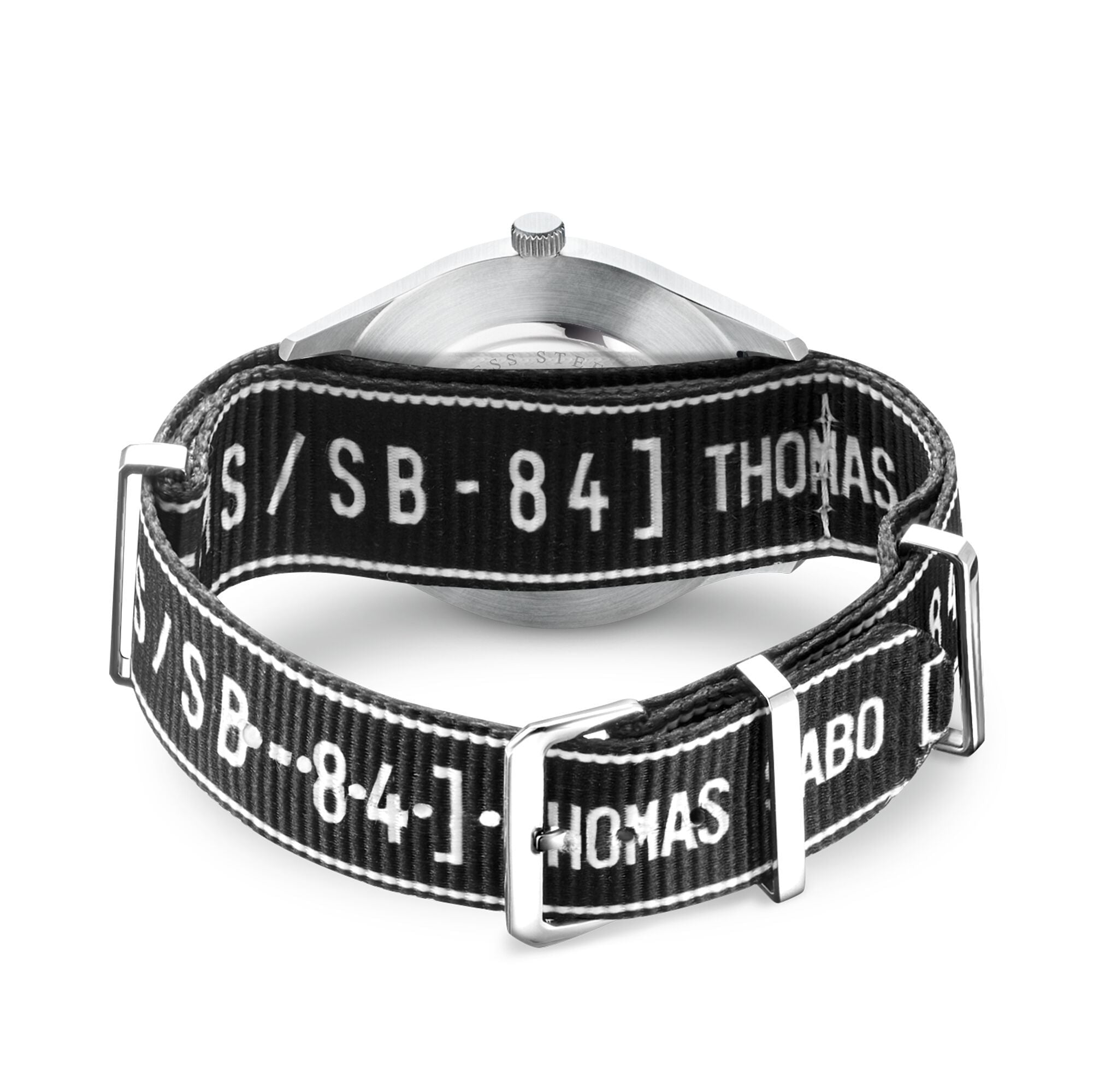 Thomas Sabo Watch Band Urban CODE TS NATO, Black Watches Thomas Sabo 