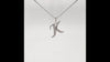 Diamond Initial Necklace in Sterling Silver