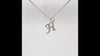 Diamond Initial Necklace in Sterling Silver