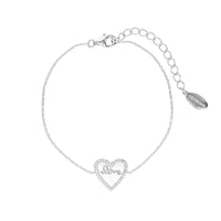 GEORGINI REFLECTION ENAMEL LOVE HEART BRACELET SILVER Georgini 