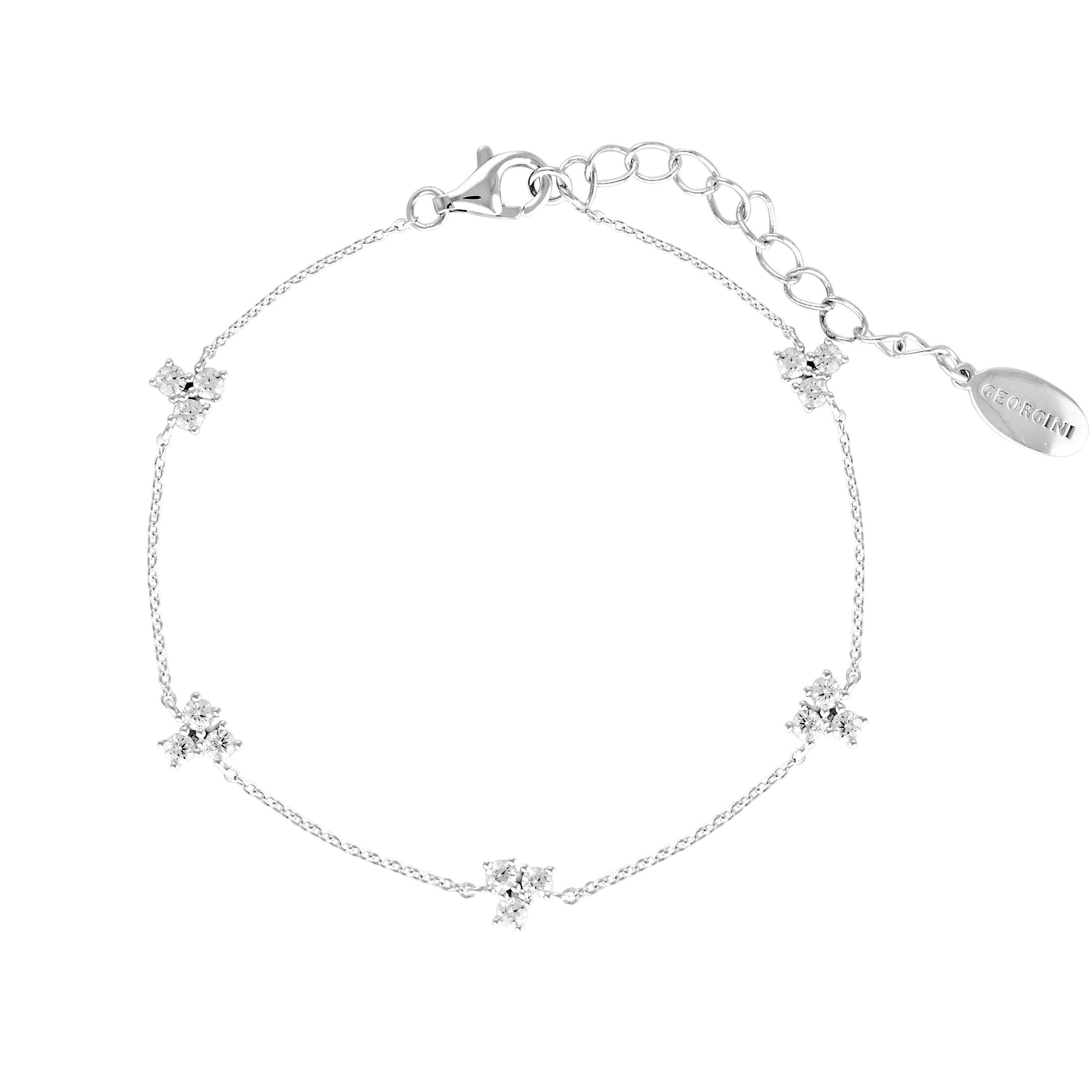 GEORGINI THE LAYERED EDIT TROIS BRACELET SILVER Bevilles Jewellers 