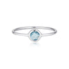 Georgini - Eos Sterling Silver Blue Topaz Ring Bevilles Jewellers 7 