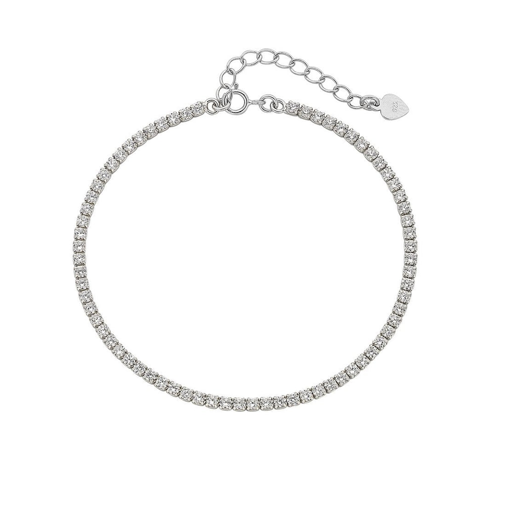 Sterling Silver Cubic Zirconia Tennis Bracelet – Bevilles Jewellers